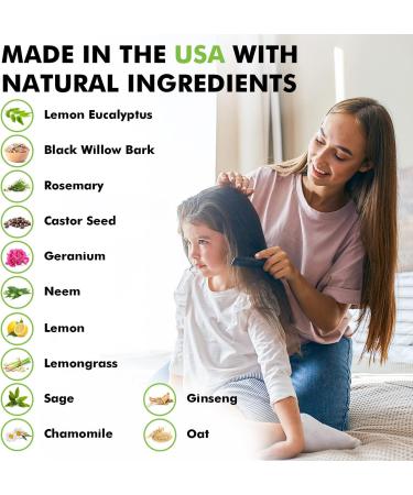 Head Hunters Natural Lice Treatment Kit - Extra Strength Shampoo, Repellent Spray, and Comb - Non-Toxic & Effective - 8oz Spray + 12oz WipeOut - Buy Online on GoSupps.com