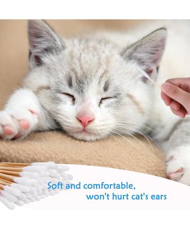 CEZKFH 300 Pack Cotton Swabs for Dogs & Cats - Long 15cm Pet Ear Cleaning Sticks - Ideal for Ear Care & Hygiene - Buy Online on GoSupps.com