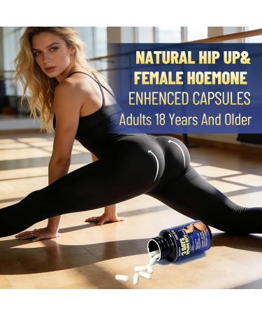 Wins Town 3 Days Hip & Big Butt Capsules, Natural Hip Up & Female Hoemone Enhenced Herbal Supplements, 60 Count - Buy Online on GoSupps.com