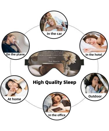 Sleep Mask Eye for Men & Women - Reusable Soft Blackout Eye Masks for Better Sleep Travel & Gifts - Inspirational Quotes - Buy Online on GoSupps.com