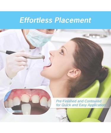 YAFIYGI 100 PCS Temporary Crowns for Teeth Dental Crown Kit with Molar Caps Tooth Veneers Snap On Tooth Covers for Adults Repair Broken Teeth Cap Kit for Anterior Posterior Use - Buy Online on GoSupps.com