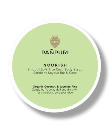 gentle body scrub with rice and coconut "Nourish" 200 ml The scrub gently removes the dead dry and uneven layer moisturizes the skin and gives it a healthy glow.