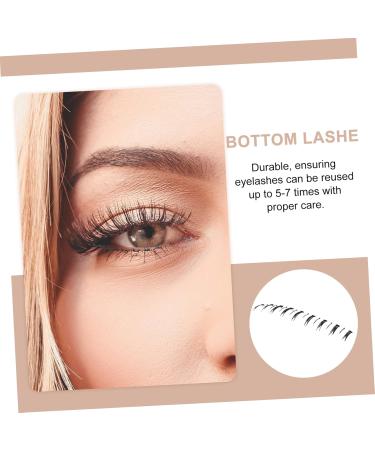 Beavorty 10 Pairs lower eyelashes Russian natural lashes false lower lashes natural eyelashes false eyelashes bottom lashes strip bottom eyelashes strip fiber transparent stem - Buy Online on GoSupps.com