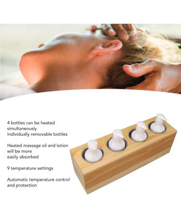 4-Bottle Massage Oil Warmer with 9 Temperature Settings | Home Lotion Warmer for Spa & Relaxation - Buy Online on GoSupps.com