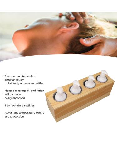 Fockety Massage Oil Warmer - 4 Bottle Fast Heating & 9 Temperature Settings | Ideal for Home Use | US Plug - Buy Online on GoSupps.com