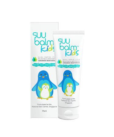 Suu Balm Kids - Itch Relief Cream Menthol & Ceramide Moisturiser (75ml) 75 ml (Pack of 1)