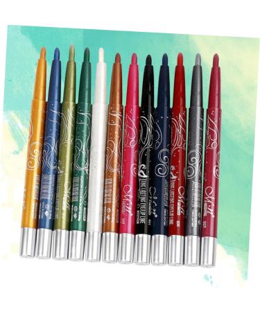  Didiseaon Didiseaon 12Pcs Miss Highlight Women Pen Cosmetic Liquid Eyeliner Set Eyeshadow Pen Eyeliner Makeup Pen Automatic Waterproof Lipstick Pen Shadow - Buy Online on GoSupps.com