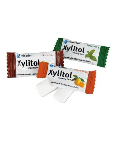 Buy Miradent Xylitol Chewing Gum Bulk Box | 200 Vegan Sugar-Free Chews for Dental Care | Aspartame & Sorbitol Free | Prevents Cavities for Kids & Adults - Buy Online on GoSupps.com