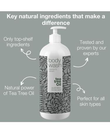 Australian Bodycare Tea Tree Oil Shower Gel 1000ml | 100% Vegan for Impure Dry Skin & Odor Relief - Buy Online on GoSupps.com