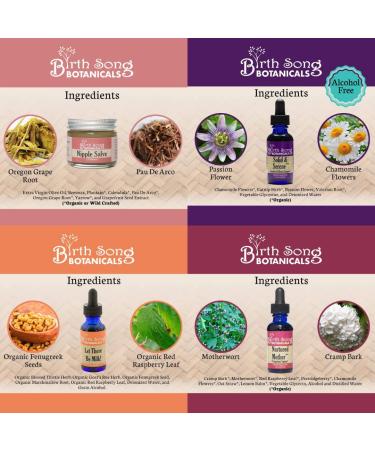 Birth Song Botanicals Herbal Cesarean Recovery Gift Set Essential Postpartum Kit All Natural Postpartum Care C-Section Kit for Afterbirth Baby Shower Gift Herb Products for New Moms - Buy Online on GoSupps.com