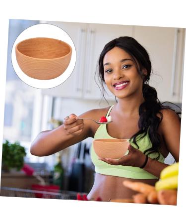 Zerodeko Wooden Bowl Salad Bowl Chip Container Christmas The Kitchen Bowl Food Bowl Dessert - Buy Online on GoSupps.com