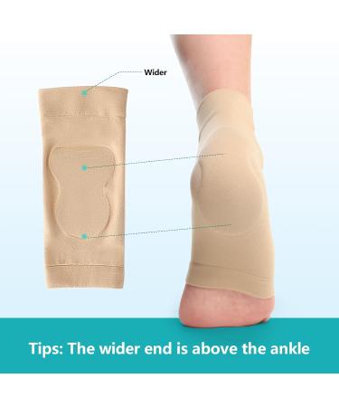 Buy Premium Achilles Tendon Heel Protector Padded Sleeve Socks | Gel Heel Socks for Haglunds Bursitis Tendonitis - Women s 10+ Men s 9+ | International Shipping Available - Buy Online on GoSupps.com