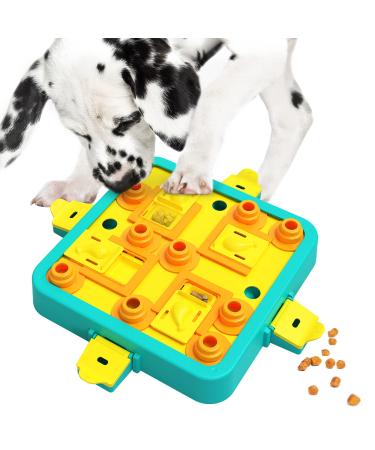 LACCEN Dog Puzzle Toys Level 3 in 1 Interactive Dog Toys for Boredom Funny Feeding Toy for IQ Training Brain Stimulating Treat Dispenser Dog Toy for Large Medium Small Dogs