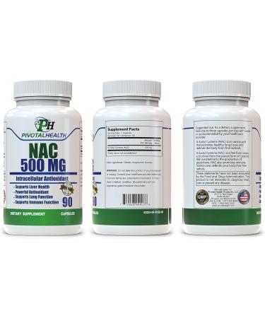 Buy NAC (N-Acetyl Cysteine) 500 mg - 90 Capsules | High-Quality Supplements for Health & Wellness | Fast International Shipping - Buy Online on GoSupps.com