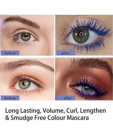  HADAVAKA 2pcs Waterproof Eyelash Primer Mascara Charming Long Lasting Mascara Colorful Fiber Extra Long Voluminous Lash Mascara Lengthen Volume Curl & Smudge Free Mascara (01# Black) - Buy Online on GoSupps.com