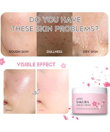 Japan SAKURA Essence Cream For Face Moisturiser Vitamin C Contained Anti Aging Face Cream For Women Nourish & Hydrating Face Cream For Mature Skin & Young Skin Sakura Moisturiser Face Women - Buy Online on GoSupps.com