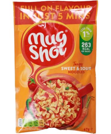 Mugshot Instant Noodles Variety 6 Pack (2 x Sweet & Sour - 67g 2 x Chow Mein - 45g 2 x Chicken Sweetcorn - 54g) - Buy Online on GoSupps.com