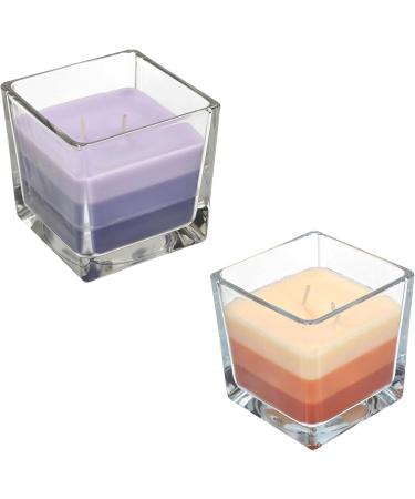 Kotarbau 2 Set 2-Docht Fragrance Candle Lavender & Orange | Aromatherapy Gift Idea | 32-Hour Burn Time & Three-Color Design - Buy Online on GoSupps.com