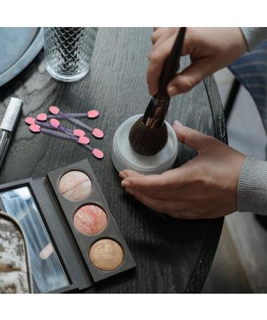 Beaupretty 100pcs Eye Shadow Stick Dual Side Eyeshadow Cosmetic Rubber Cotton Lip Brush Double Head Woman Pink - Buy Online on GoSupps.com