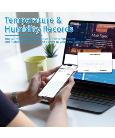 DIFCUL WIFI Thermometer Hygrometer - Mini LCD Digital Indoor Thermometer with Alexa & Google Support | Accurate Temperature & Humidity Monitor - Buy Online on GoSupps.com