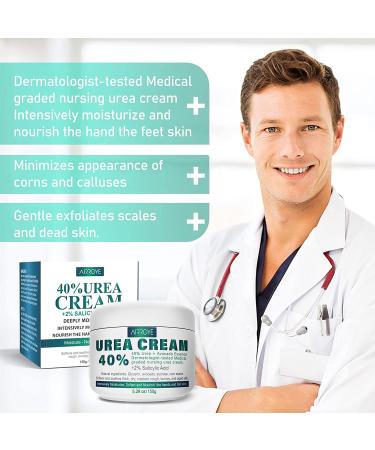Urea 40 Foot Cream with Salicylic Acid - Best Callus Remover for Dry Cracked Heels - Buy Online on GoSupps.com