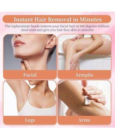 Xumann 4 PCS Facial Hair Remover Replacement Heads for JML Flawless - Compatible with Gen 1, Flawless Hair Remover - Buy Online on GoSupps.com