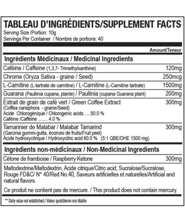 Nova Pharma Pre Workout Powder - Garcinia Cambogia - L Carnitine Supplement - Chromium Supplement - 40 Servings (Grapefruit) - Buy Online on GoSupps.com