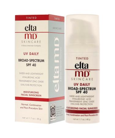 Buy EltaMD UV Daily Moisturizing Facial Sunscreen SPF 40 - Tinted 48g | Ideal for Normal Combination & Post-Procedure Skin - International Shipping Available - Buy Online on GoSupps.com