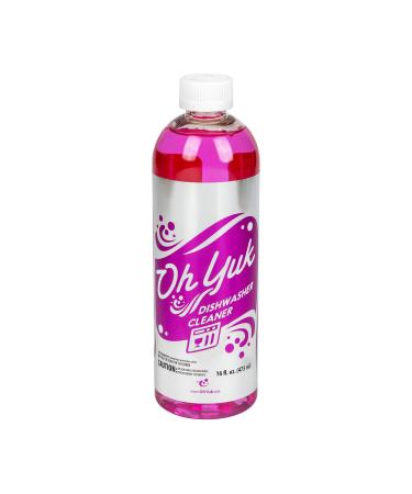 Oh Yuk Dishwasher Cleaner and Descaler for All Brands and Models, Natural Citrus Fragrance, Four Cleanings Per Bottle, Septic Safe, 16 Fl Oz