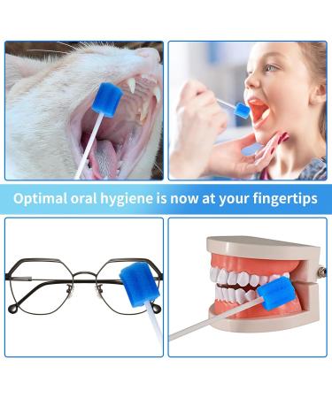 50 Disposable Oral Swabs - Bulk Mouth Sponge Sticks for Seniors Kids & Adults - Unflavored Gum Cleaning Supplies - Buy Online on GoSupps.com