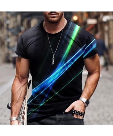 Men's 3D Athletic Works Crewneck T-Shirt - Black Novelty Tee for Summer 2023 | XX-Large - Buy Online on GoSupps.com