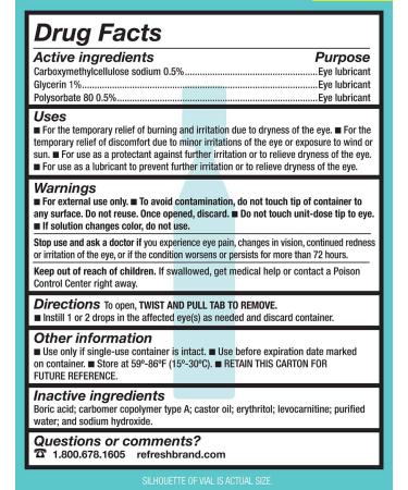 Refresh Digital PF Lubricant Eye Drops 0.01 Fl Oz 30 Ct Preservative-Free Singles - Buy Online on GoSupps.com