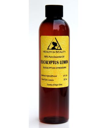 Eucalyptus Lemon Essential Oil Aromatherapy Therapeutic Grade 100% Pure Natural 8 oz