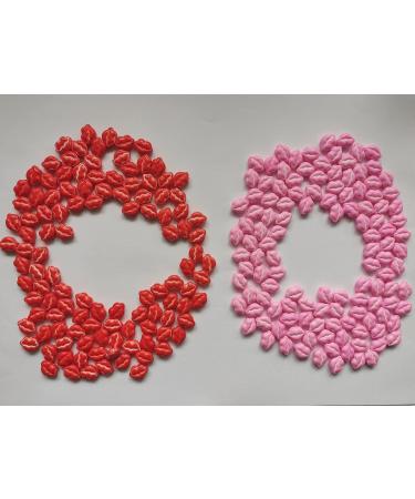 Edible Red & Pink Lips Sprinkles - Cake, Cupcake, and Cookie Decorations for Valentine's Day - Buy Online on GoSupps.com