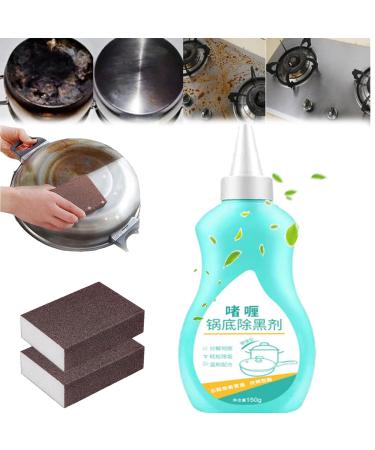 Gel Cleaner For Cookware Bottom Black Pot Bottom Cleaning Gel Magic Gel Cleaner For Pots And Pans Bottom Of The Pot Black Cleaner For Stubborn Grease. (1pcs)