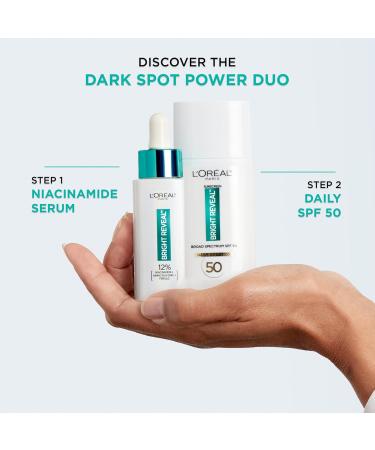 L'Oreal Paris Bright Reveal Broad Spectrum Daily SPF 50 UV Lotion 1.7 fl oz + Moisturizer Sample 1.7 Fl Oz (Pack of 1) - Buy Online on GoSupps.com