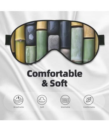 Soft Stone Printed Eye Mask - Adjustable Light Blocking Sleep Mask Breathable & Double-Sided - International Shipping Available - Buy Online on GoSupps.com