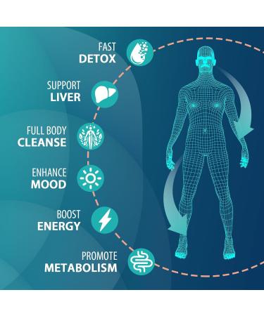 90 000 MG Detox & Cleanse - Herbal Liver & Kidney Repair Natural Body Cleanse for Men & Women 60 Caps Made in USA - Buy Online on GoSupps.com