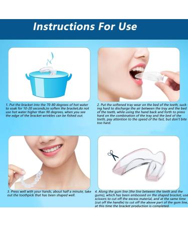 Zyntrytong Dental Tray Sets Silicone Protective Braces Multifunctional Braces - Protective Trays Clip-on Comfort Covers for Braces Clear - Buy Online on GoSupps.com