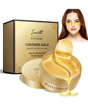 60 pieces of 24k gold gel eye pads eye pads eye pads against tearbags eye pads for wrinkles with hyaluron collagen moisture donated against tear bags fold dark circles & puffiness - Buy Online on GoSupps.com