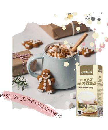  MASSIMO Massimo White Chocolate Drinking Sticks 16 packs (16 x 250g) - 160 flavored powdered drink sticks cocoa powder for white chocolate soluble creamy - Buy Online on GoSupps.com