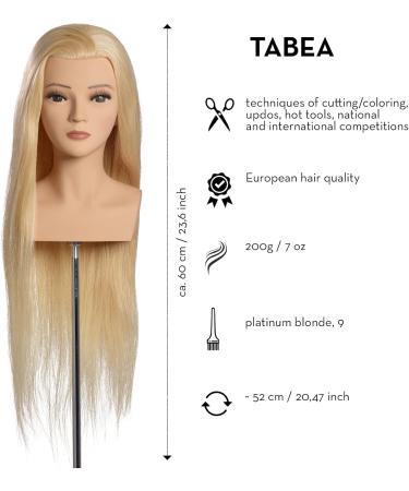 L'IMAGE TABEA Styling Head - 70cm Real Hair & Eyelashes | International Shipping Available - Buy Online on GoSupps.com