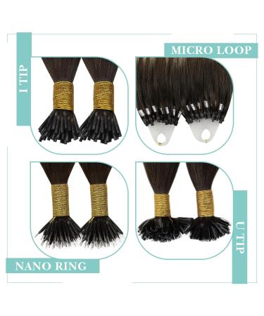 Buy Youngsee Bondings Extensions | Real Hair Ombre U Tip Extensions | 50cm Remy Keratin Bonding | Dark Brown to Ash Blonde #4/18/4 - Buy Online on GoSupps.com