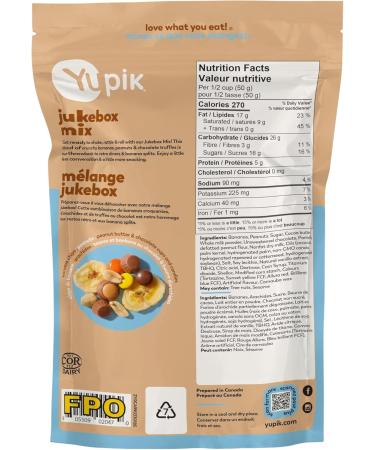 Yupik Jukebox Mix 185 g Kosher Chocolatey Sweet Snacks Elvis Sandwich Inspired Flavors Retro Snack Blend of Crunchy Bananas Peanut Butter Cups & Candies Chocolate Truffles Party Snack - Buy Online on GoSupps.com