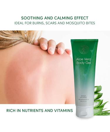 EUDINE Aloe Vera Gel 8Fl Oz - Premium Gel for Hair, Face, and Body - Ideal for Burns, Scars, and Massage - Rich in Nutrients and Vitamins - 1 Pack - Buy Online on GoSupps.com