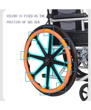 1Pair Wheelchair Cover Silicone Wheelchair Push Rim Covers Non-Slip Wear-Resistant Hand Push Protective Cover Rear Wheel Grips Cover (Color : B Size : 24 inch) 24 inch B - Buy Online on GoSupps.com