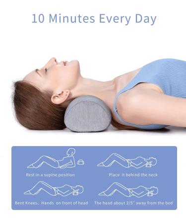 Bespilow Memory Foam Cervical Neck Support Pillow - Neck Roll & Traction Device for Muscle Relief & Shoulder Pain - Black - Buy Online on GoSupps.com