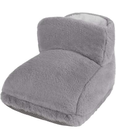 YJZQ Electric Heated Footwear - USB Rechargeable Plush Heating Shoes for Men & Women | Washable Interior & Cozy High Top Design | Perfect Winter Foot Warmers for All Ages - Gray - Buy Online on GoSupps.com