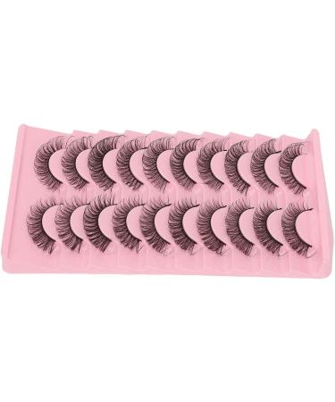 False Eyelashes Set 10 Pairs of 3D Lightweight Wispy Fluffy False Eyelashes Perfect for a Full and Flirty Look Reusable DD Curl Cat Eye Lashes for Stunning Eyes Makeup Cosplay Special Occasions - Buy Online on GoSupps.com