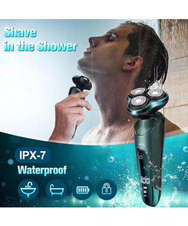 Buy Upgraded Electric Razor for Men - Cordless 3D Rotary Shaver Waterproof & Rechargeable Wet/Dry Razor - Perfect Gift for Dad Husband & Boyfriend - Buy Online on GoSupps.com